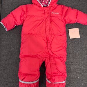 Baby Pink Columbia Bunting Suit (6-12 Months)